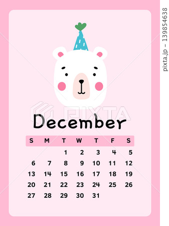 Calendar page for December 2026 Calendar page for December 2026 139854638