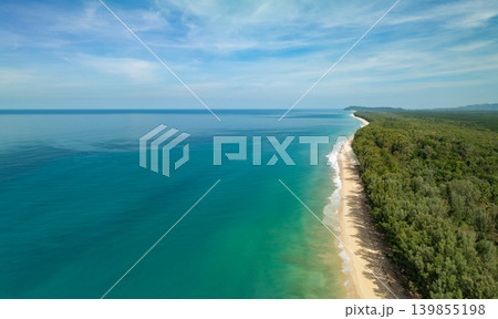 Bird eye view photo of sea waves and water surface texture Blue sea background Beautiful nature Amazing view sea background 139855198