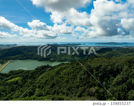 Aerial view green forest nature background Aerial view green forest nature background 139855237