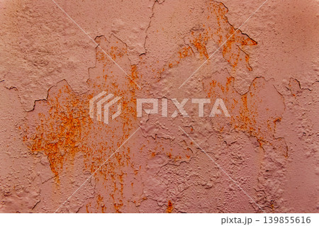 Brown peeling paint old worn-out metallic weathered iron texture rough background dirty steel shabby obsolete messy Brown peeling paint old worn-out metallic weathered iron texture rough background dirty steel shabby obsolete messy 139855616