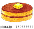 水彩イラスト　ホットケーキ　2段 139855654