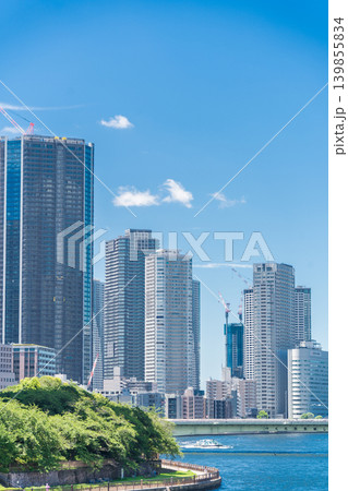 「東京都」隅田川を走る水上バス・ホタルナ　中央区 139855834