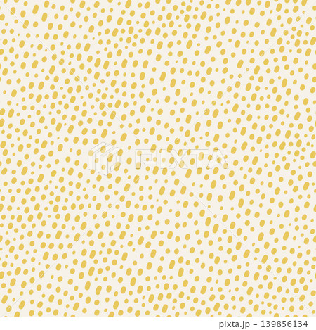 Warm yellow stipple seamless texture pattern with organic hand drawn dots Warm yellow stipple seamless texture pattern with organic hand drawn dots 139856134
