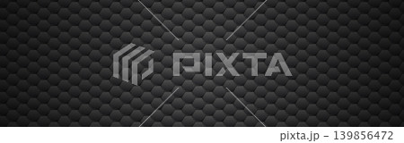 Hexagonal honeycomb pattern dark carbon matte black texture Hexagonal honeycomb pattern dark carbon matte black texture 139856472