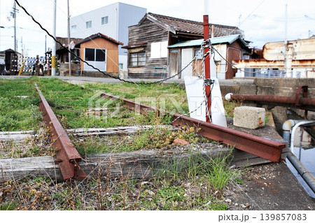 紀州鉄道 西御坊駅付近の風景 和歌山県御坊市 紀州鉄道 西御坊駅付近の風景 和歌山県御坊市 139857083