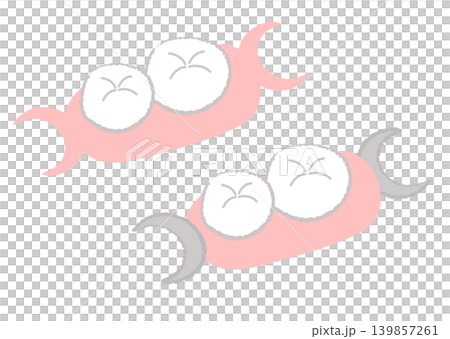 歯科治療の部分入れ歯のイラスト 歯科治療の部分入れ歯のイラスト 139857261