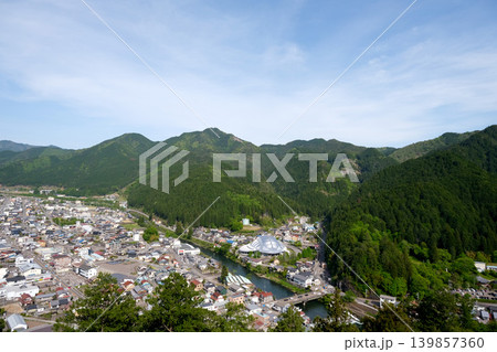 岐阜県郡上市_郡上八幡城から南東側風景2_2025年5月 139857360