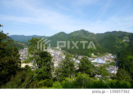 岐阜県郡上市_郡上八幡城から南東側風景4_2025年5月 岐阜県郡上市_郡上八幡城から南東側風景4_2025年5月 139857362