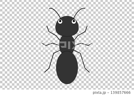 黒いアリのイラスト 139857666