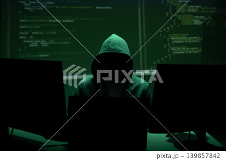 Cybersecurity Threat From Anonymous Hacker Attack Cybersecurity Threat From Anonymous Hacker Attack 139857842