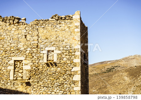 Tower houses in Vathia Greece Mani Peninsula Tower houses in Vathia Greece Mani Peninsula 139858798