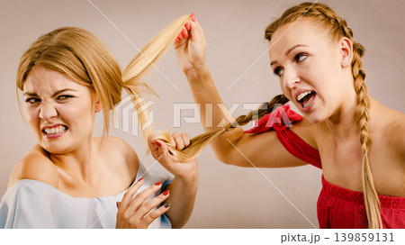 Two women having argue fight Two women having argue fight 139859131