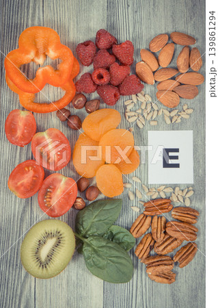 Healthy nutritious ingredients or products containing natural vitamin E, fiber and other minerals Healthy nutritious ingredients or products containing natural vitamin E, fiber and other minerals 139861294