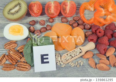 Healthy nutritious ingredients or products containing natural vitamin E, fiber and other minerals Healthy nutritious ingredients or products containing natural vitamin E, fiber and other minerals 139861295