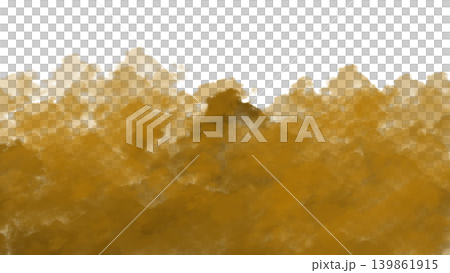 A vibrant yellow cloud formation against a dark background A vibrant yellow cloud formation against a dark background 139861915