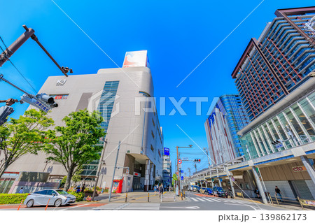東京 品川区 JR大井町駅前の都市風景 東京 品川区 JR大井町駅前の都市風景 139862173