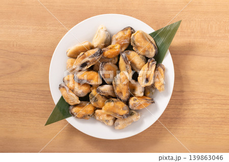 ［チリ産］ボイル　ムール貝　むき身（冷凍　生食用） 139863046
