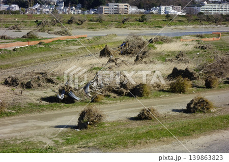 多摩川河川敷二子新地からの眺望 多摩川河川敷二子新地からの眺望 139863823