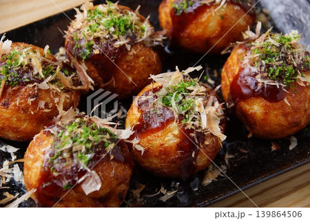大阪名物 たこ焼き 大阪名物 たこ焼き 139864506