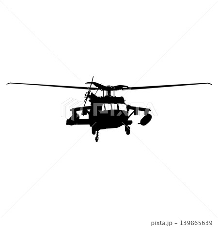 Military Helicopter Silhouette 139865639