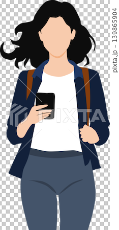 圖:一位女士正在看她的智慧型手機 圖:一位女士正在看她的智慧型手機 139865904
