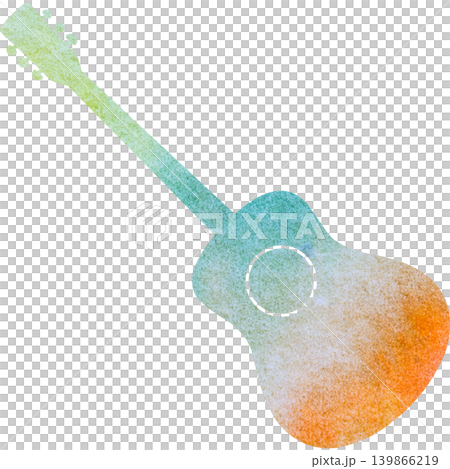 Beautiful watercolor classical guitar icon image illustration Beautiful watercolor classical guitar icon image illustration 139866219