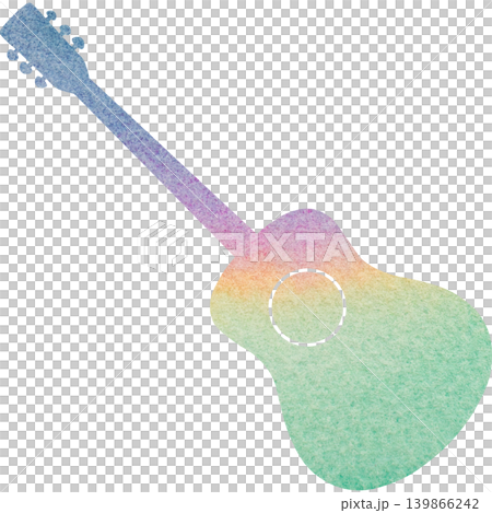 Beautiful watercolor classical guitar icon image illustration Beautiful watercolor classical guitar icon image illustration 139866242