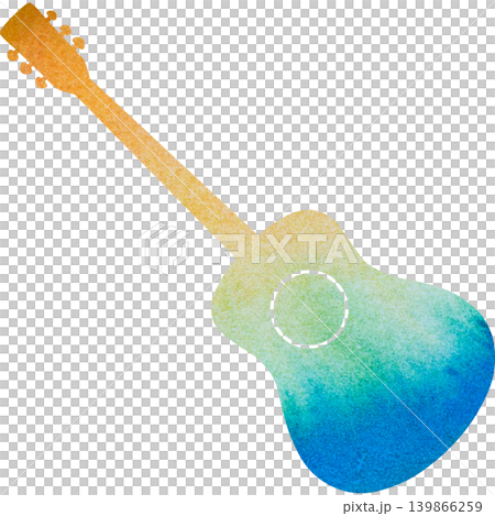 Beautiful watercolor classical guitar icon image illustration Beautiful watercolor classical guitar icon image illustration 139866259
