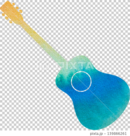 Beautiful watercolor classical guitar icon image illustration Beautiful watercolor classical guitar icon image illustration 139866261