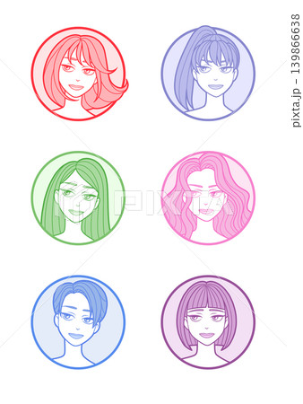カラーイメージで描く女の子 139866638