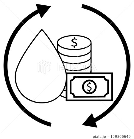 Liquid Assets icon. Business stock asset liquidity increase sign. Money finance investment symbol. flat style. Liquid Assets icon. Business stock asset liquidity increase sign. Money finance investment symbol. flat style. 139866649