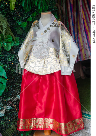 Korean Hanbok girl attire for rent at Bukchon Hanok Village, Seoul Korean Hanbok girl attire for rent at Bukchon Hanok Village, Seoul 139867105