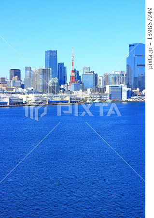 東京都港区、東京の町並みと東京タワーの風景 東京都港区、東京の町並みと東京タワーの風景 139867249