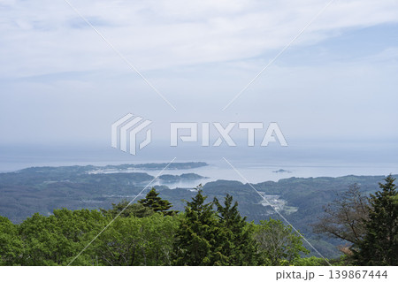 田束山から見た歌津方面の風景 俯瞰 宮城県南三陸町 田束山から見た歌津方面の風景 俯瞰 宮城県南三陸町 139867444