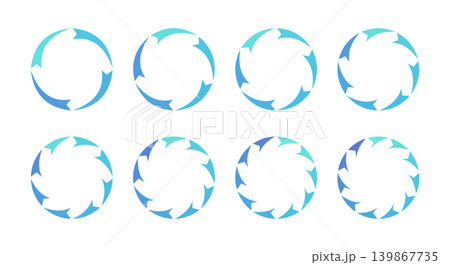 Circular Arrow Icons Set Circular Arrow Icons Set 139867735