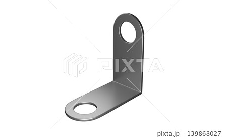L字ブラケット（L字金具）の3DCGイラスト 139868027