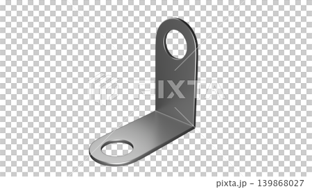 L字ブラケット（L字金具）の3DCGイラスト 139868027