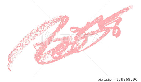 pink pencil strokes isolated on transparent background 139868390