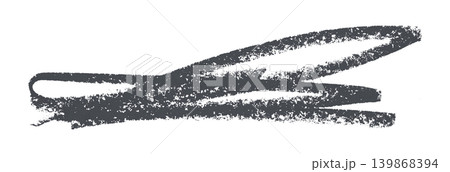 dark gray pencil strokes isolated on transparent background 139868394