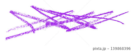 purple pencil strokes isolated on transparent background 139868396