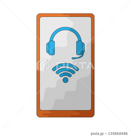Illustration of Mobile Service Illustration of Mobile Service 139868486
