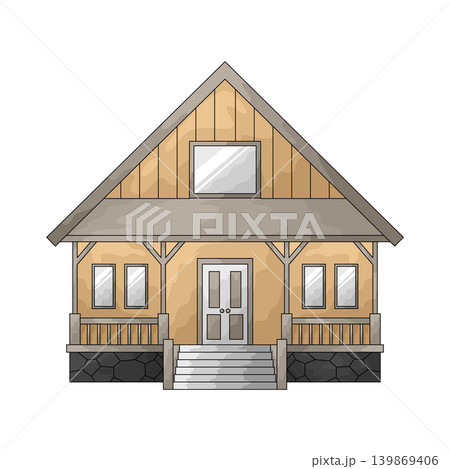 Illustration of Country House Illustration of Country House 139869406