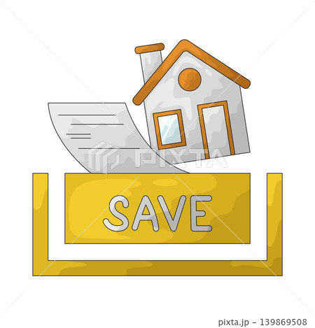 Illustration of Save Item Illustration of Save Item 139869508