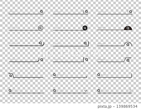 シンプルな検索バー シンプルな検索バー 139869534
