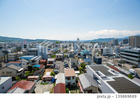静岡県静岡市清水区の市街地風景 静岡県静岡市清水区の市街地風景 139869689