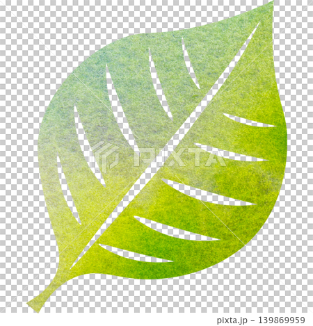 Beautiful watercolor leaf icon image illustration Beautiful watercolor leaf icon image illustration 139869959