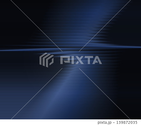 Dark blue reflective reeded glass abstract background with horizontal light beam Dark blue reflective reeded glass abstract background with horizontal light beam 139872035
