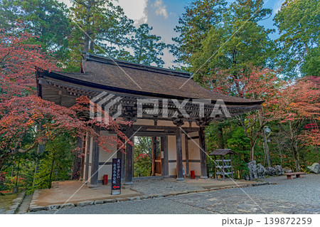 滋賀 西明寺 山門の秋景色 滋賀 西明寺 山門の秋景色 139872259