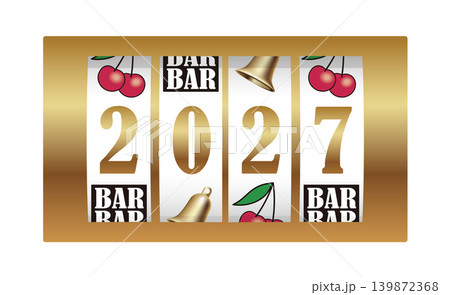 2027年 スロットマシーンの西暦表示 2027年 スロットマシーンの西暦表示 139872368