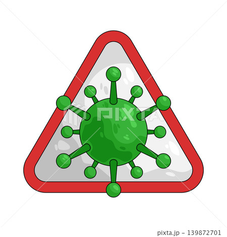 Illustration of coronavirus sign Illustration of coronavirus sign 139872701